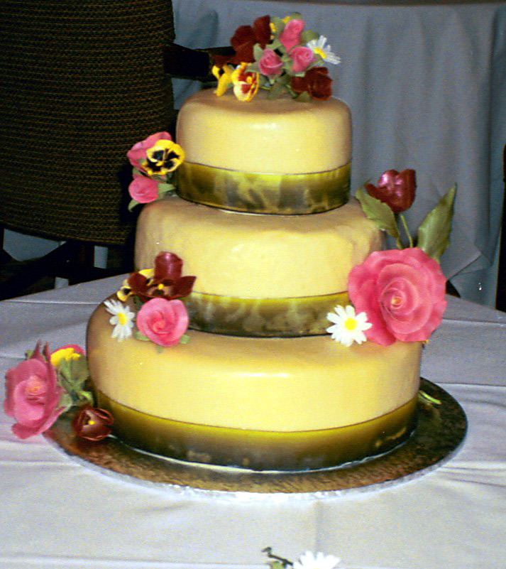 Ev and Ray 39s 60th Anniversary cakelemon cake with raspberry filling 