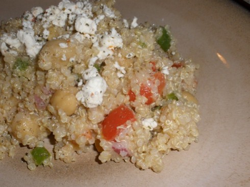 Yummy Vegetabletarian Quinoa and Chickpea Salad