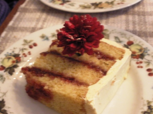 lemon raspberry birthday cake